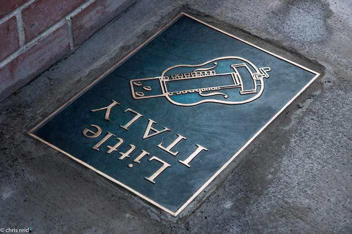 fig.4 Plaque installed into pavement on Chancery Lane.