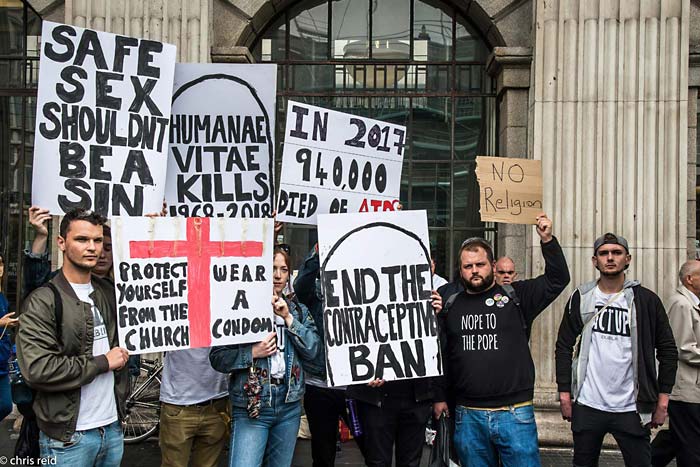 Fig.9 Outside the General Post Office (G.P.O) on O'Connell Street. People contesting toxic teachings and beliefs.